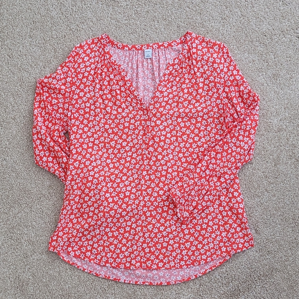 Old Navy floral print blouse